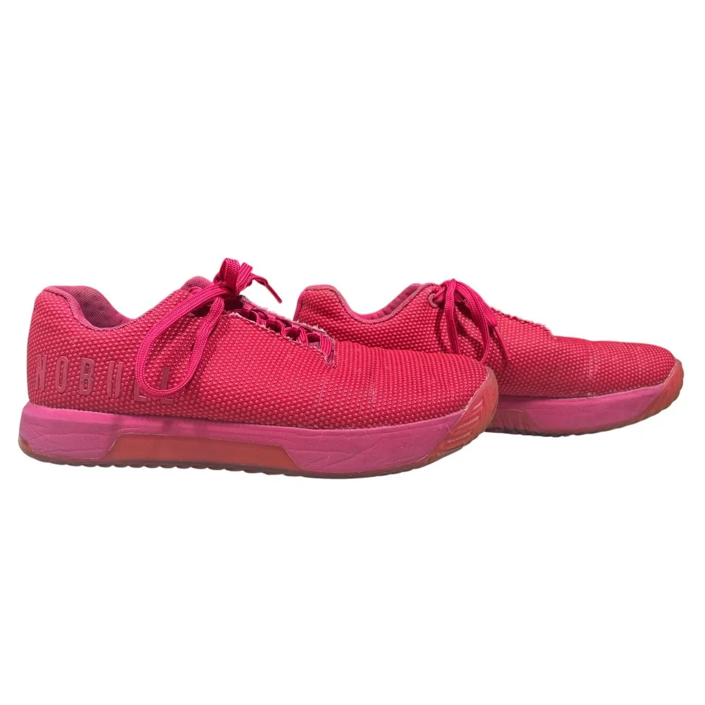 NOBULL CrossFit Trainer Hot Pink Training Shoes Womens 10 Mens 8.5 Neon Workout